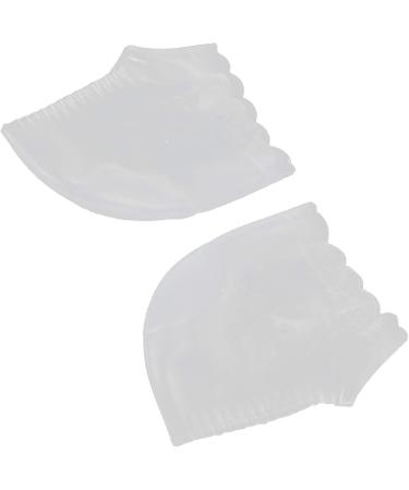 Silicone Jersey Socks for Achilles Tendon Relief | Pain-Relieving Elastic Foot Care - Anti-Cracking Purple & White - Buy Online on GoSupps.com