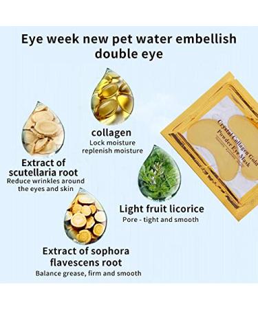 CSVAM 24k Gold Under Eye Mask - 20 Pairs for Dark Circles, Puffiness, Wrinkles - Anti Aging Collagen Eye Patches for Puffy Eyes and Bags - Buy Online on GoSupps.com