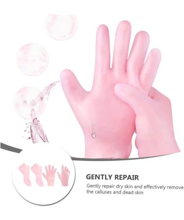 Ipetboom 1 Set Hydrating Sock Gloves Gems Kit Cracked Heels Socks Sokcs Healing Gloves Dead Skin Socks Spa Gloves Moisturizing Gloves Exfoliating Socks Elasticity Gel Pink - Buy Online on GoSupps.com