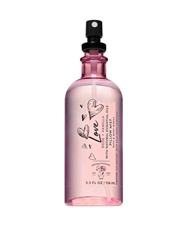 Bath and Body Works Aromatherapy Love - Rose + Vanilla Pillow Mist with Natural Essential Oils 5.3 Fluid Ounce