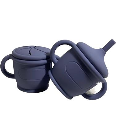 Baby Feeding Set: Soft Silicone Pack of 7 - Bib, Suction Bowl, Divided Plate, Straw, Snack Cup, Spoon, Fork - Promotes Self-Feeding Skills - Ideal Gift for Newborns, Baby Showers, Gender Reveals - Buy Online on GoSupps.com