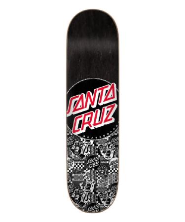 SANTA CRUZ Skateboard Deck Flier Collage Dot 7 Ply Birch, 8.125in x 31.7in
