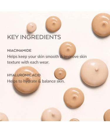 Emani HydraWear PLUS Foundation with Niacinamide 2% Hyaluronic Acid | Full HD Coverage, Acne Safe, Firming and Anti-Aging | Natural Beige (Light) - Buy Online on GoSupps.com