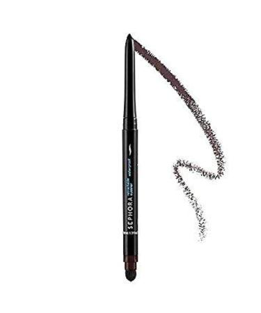 Sephora Retractable Waterproof Eyeliner - 10 Matte Brown Black - Buy Online on GoSupps.com