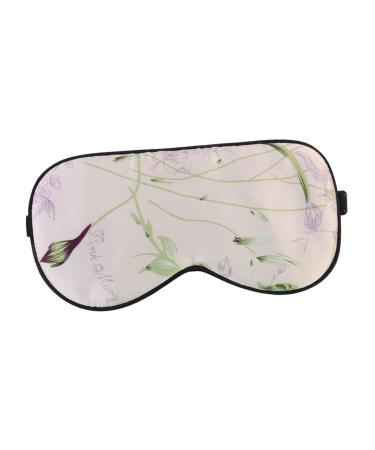 Minkissy Silk Eye Mask Eye Sleep Mask Night Mask Sleep Eye Mask Airplane Eye Blindfold Eye Covers for Sleeping Eye Mask for Puffy Eyes Floral Eye Cover Power Blindfold Eye Cover