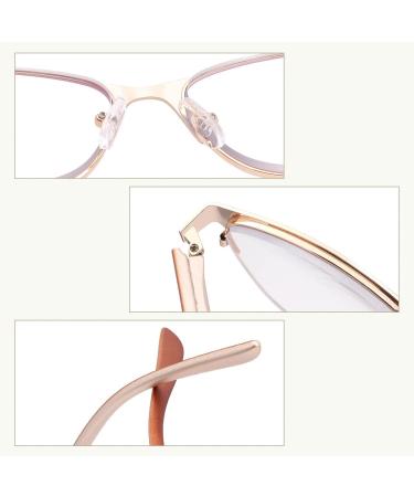 Progressive Multifocus Reading Glasses - Computer Blue Light Blocking for Men & Women - No Line Multifocal Readers with Spring Hinge - Bronze 3.0x - Buy Online on GoSupps.com