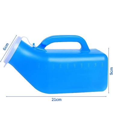 Urine Bottles Male Outdoor Travel Clear Plastic Urine Collection Device Spill Proof Device Portable Urinal Bottle Snap-On Lid - Buy Online on GoSupps.com