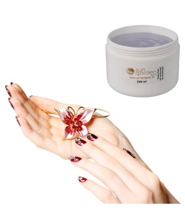 UV Thick Clear Aufbaugel Premium 250 ml - High-Quality Builder Gel for Nail Art | Clear Thick Viscosity Gel for Acrylic Fingernail Design | Shop Internationally - Buy Online on GoSupps.com