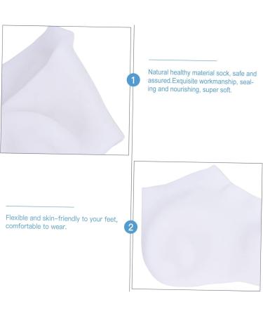 Ipetboom Anti Dry Sock 1 Pair Protective Socks Foot Whitening Socks Moisturizing Gel Socks Beauty Socks Moisturizing Cotton Aloe Socks Foot Skin Sock Cracked Aloe Anti-Crack Sebs Women's 21X13cm - Buy Online on GoSupps.com