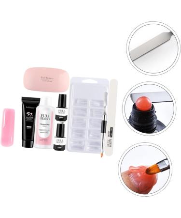 Healeved 1 Set Pieces Manicure Tools Set Nail Art Gel Nail Decorating Kit Professional Nail Kit Nail Decor Kit Manicure Lamp Nail Supplies Kit Nail Extension Tips Mini Nail Set Plastic - Buy Online on GoSupps.com