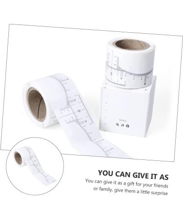  BIUDECO 1 Roll Eyebrow Ruler Tattoo Measuring Makeup Supplies Eyebrow Scale Ruler Eyebrow Makeup Ruler White Female Paper Escalator Disposable - Buy Online on GoSupps.com