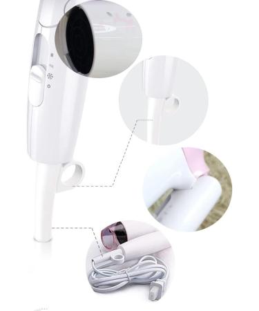 Professional Hair Dryer 1200W Folding Ion Hair Dryer with Nozzle Portable Travel Hair Dryer Compact Hot and Cold Hair Dryer - Buy Online on GoSupps.com