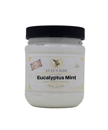 Lu Lu's Suds Hand Made All Natural Body Butter (8 oz Eucalyptus Mint)