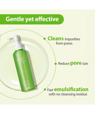 Green Tomato Double Cleansing Ampoule Oil 200g | Waterproof Makeup Remover | Blackhead Cleanser for Sensitive Skin | Korean Skincare for Men & Women - Buy Online on GoSupps.com