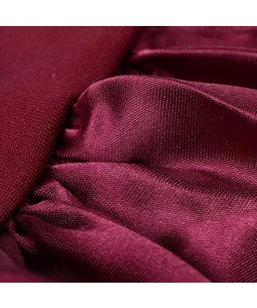 LADES Silk Satin Bonnet-4 Packs Women Satin Hair Bonnet for Curly Hair Satin Bonnet Silk Sleep Cap Silk Hair Wrap for Sleeping Black Hair Black+Purple+Red+Sapphire blue - Buy Online on GoSupps.com