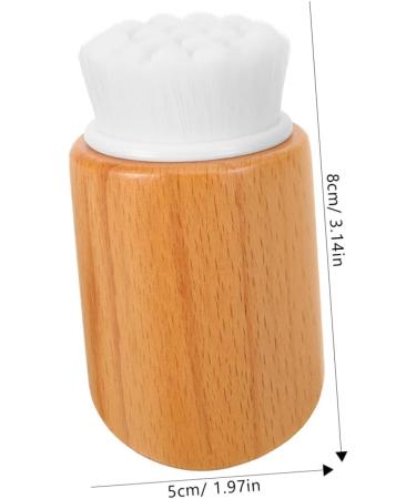 SKISUNO Beech Wood Facial Cleansing Brush Face Cleansing Brush Skincare Brush Cleansing Brush for Face Exfoliating Face Brush Face Exfoliator Brush Face Scrubber Facial Cleaning Brush - Buy Online on GoSupps.com