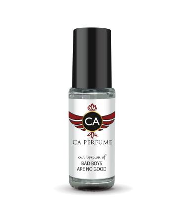 CA Perfume Impression of Bad Boys Are No Good For Women & Men Replica Fragrance Body Oil Dupes Alcohol-Free Aromatherapy Sample Travel Size Concentrated Long Lasting Attar Roll-On 0.14 Fl Oz/4ml-X1