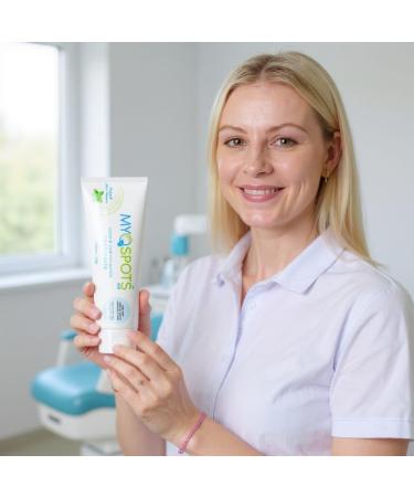 MYOSPOTS Hydroxyapatite Toothpaste - Whitening & Sensitive Care Reinvented Oral Health with HYDROXYAPATITE Natural Flavors Fluoride & Sodium Lauryl Sulfate Free (Mint) - Buy Online on GoSupps.com