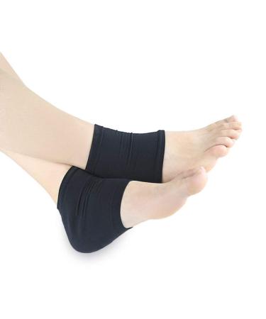 Black Heel Heel Protector Heel Protectors For High Heel Shoes Cracked Heel Socks Open Toe Socks Spa Socks Black Gel Insole Moisturizing