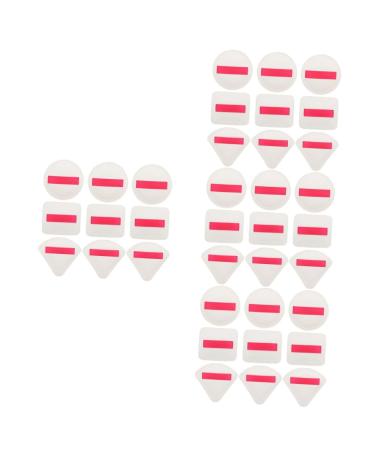 FRCOLOR 36 Pcs Sponge Cushion Powder Triangle Puff Foundation Sponge Makeup Sponges for Foundation Makeup Body Sponge Creamy Blush Loose Makeup Tools Wet and Dry Girl Pu Leather