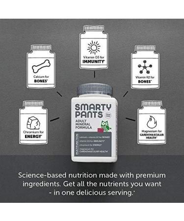 SmartyPants Adult Daily Mineral Vitamins Soft Chews - Immune Support & Energy - 60 Count - Buy Online on GoSupps.com