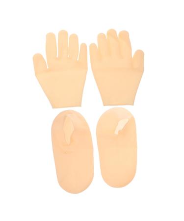 NOLITOY NOLITOY Set Exfoliating Hands and Feet Set Gels Lotion Gloves Hand Moisturizing Gloves Night Gloves Spa Gel Socks Hand Moisturizer Gloves Hydrating