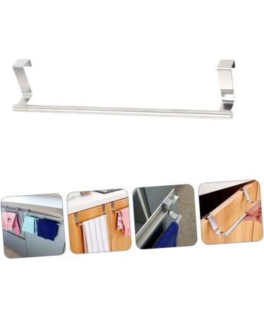 Alipis 2 Pcs Cabinet Door Hook Swing Hangers Towel Rack Door Hanger Towel Rod Wall Hanging to Rotate Rag Silverx2pcs 36X5cmx2pcs - Buy Online on GoSupps.com