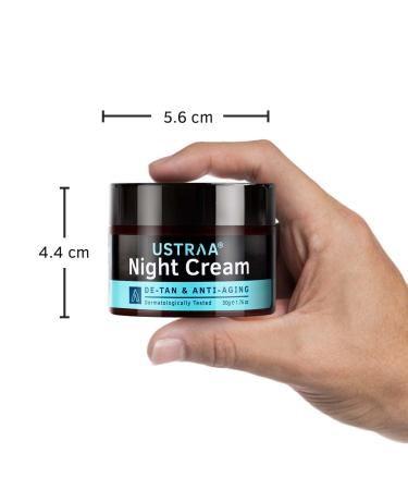 Ustraa Night Cream - De-tan & Anti-aging | 50g | Best International Shipping - Buy Online on GoSupps.com