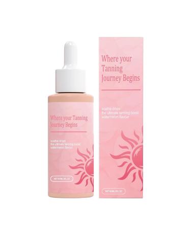 G n rique Self-Tanning Drops Bronzing Sunless Tanner Buildable Organic Natural Formula Liquid Tan Light Safe Suitable for All Skin Types Women Men Face and Body 60mL