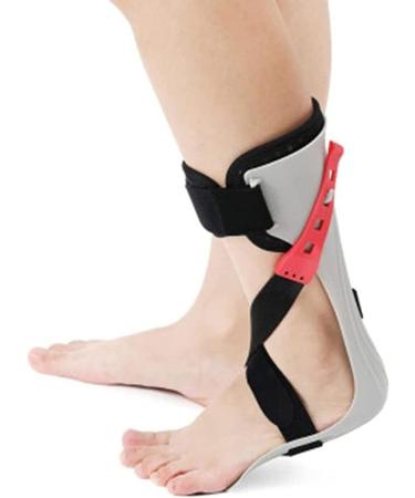 Foot drop orthosis adjustable foot support foot stabilizer foot drop posture orthosis sleep ankle foot orthosis (Color : Left Size : Large) Large Left