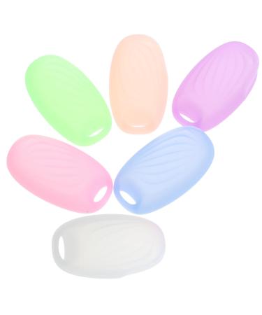 Ipetboom travel toothbrush envelope 6 pieces portable toothbrush-pod cap cover toothbrush case for household travel camping bathroom school