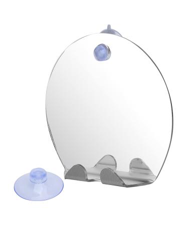 Shower Mirror  Fogless Suction Cup Mirror with Holder Suction Cup for Shower for Makeup for Shaving