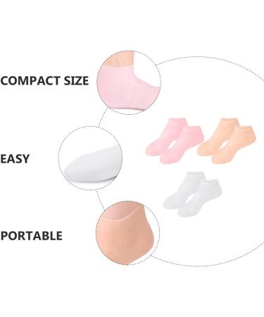 Minkissy Moisturizing Socks for Women - 3 Pairs of Heel Care Socks Protective Cover for Soft Feet 16.5x8.5cm - Buy Online on GoSupps.com