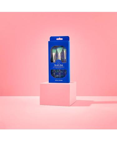 Spectrum Collections Brush Club Make Up Brushes Spectrum Makeup Brushes Set Including Foundation Contour and Concealer Brush with Hypoallergenic Bristles Blue 3 Piece Makeup Brush Set - Buy Online on GoSupps.com
