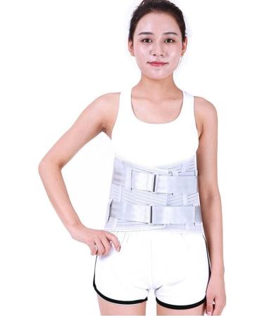 Ammfit XXL Lumbar Support Belt | Adjustable Back Support for Herniated Disc Sciatica & Scoliosis - Curved Aluminum Strips - Buy Online on GoSupps.com