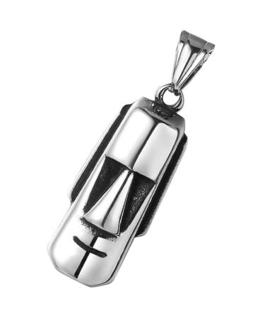 Zerodeko Easter Island Heads Easter Island Bracelet Charms New Year Charms for Bracelets Men s Necklace Choker for Men Necklace for Men Charm Necklace Man Stainless Steel Jewelry Metal