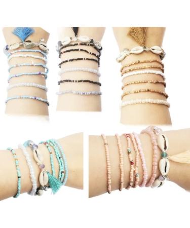 7 Teile/satz B hmen Charme Strang Kristall Perlen Armband Set Frauen M dchen Perle 18cm A - Buy Online on GoSupps.com