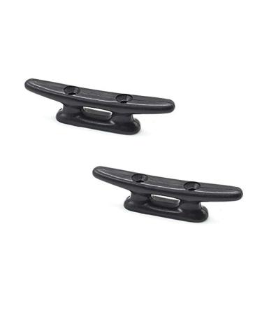 PHITUODA Boat Cleat Rope Cleat, Kayak, Boat Dock Cleats, Ideal for Marine, Deck, Nautical Decor 3 Inch, 4 Pcs Black