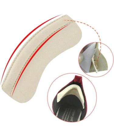 Mobestech 4 Pairs Beige Heel Cushion Pads - Anti-Wear Shoe Stickers for Men & Women - Comfort & Support - Buy Online on GoSupps.com
