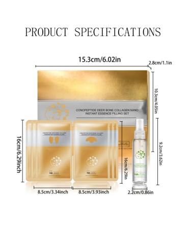 New Instant Skin Essence Collagen Set Spiral Peptide Deer Bone Collagen Essence Kit -Lasting Moisturizing and Firming for Reduce Fine Lines & Wrinkles (1set) - Buy Online on GoSupps.com