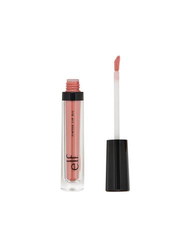 e.l.f.  Tinted Lip Oil  Long Lasting  Sheer Coverage  Non-Greasy  Non-Sticky  Moisturizes  Hydrates  Adds Shine  Nude Kiss  Infused with Jojoba  Apricot and Vitamin E  0.1 Oz