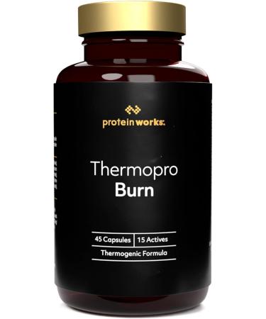 Protein Works - Thermopro Burn Tablets | Preworkout Supplement With Caffeine | Reduces Tiredness & Fatigue | 45 Capsules - Buy Online on GoSupps.com