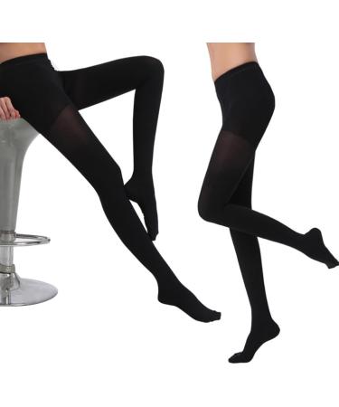 Sonew Compression Stockings - Siamese Socks for DVT & Varicose Veins | High Waist Weight Loss Unisex (XL Black) - Buy Online on GoSupps.com