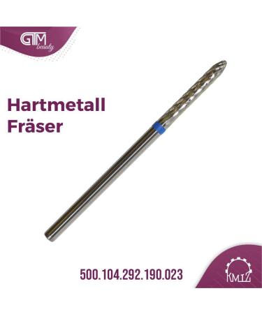 KMIZ Professional Hard Metal Milling Cutter - Blue Ring 500.104.292.190.023 | SCHREIER Nail Drill Bit for Gel & Acrylic Manicure/Pedicure - Buy Online on GoSupps.com