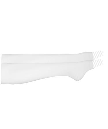 NuVein Surgical Stockings 18 mmHg Support for Embolic Recovery Medical Unisex Fit Knee High Open Toe White 3X-Large White 3X-Large