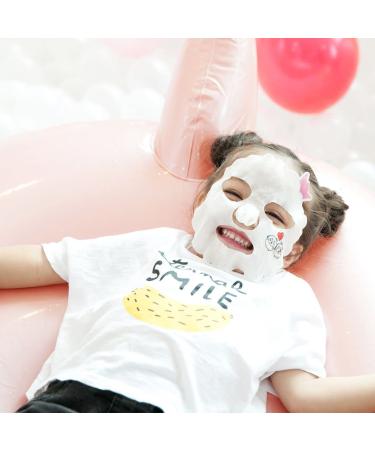 Puttisu Strawberry Real Fruit Facial Mask Sheet for Kids - 100% Cotton, Moisturizing, Soothing, Hydrating - Pack of 5 - Buy Online on GoSupps.com