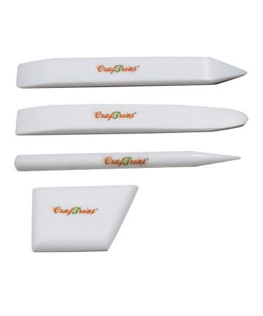 CrafTreat Teflon Bone Folder and Scoring Tool Set - Large  Ergo Square  Lifter and Burnisher - Paper Scorer  Card Folder  Binding Tool  Leather Burnisher - Smooth  Non Stick  Ergonomic Craft Tool - Buy Online on GoSupps.com