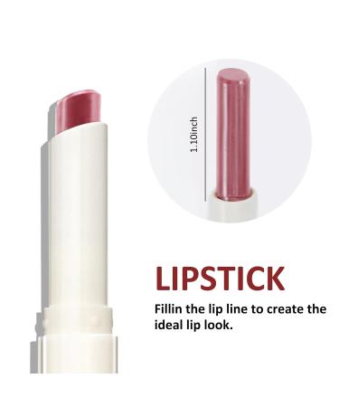Boobeen Double-ended Lipstick & Lip Liner | Creamy Matte Lip Pencil for Women | Long-lasting Velvety Lip Gloss - 02 - Buy Online on GoSupps.com