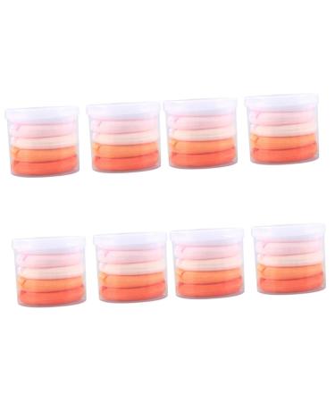 Beaupretty 8 Boxes Powder Puff Round Makeup Sponges Body Sponge Cosmetic Makeup Puff Makeup Mat for Vanity Eyeshadow Girl Makeup Tool Soft Foundation Flocking Miss