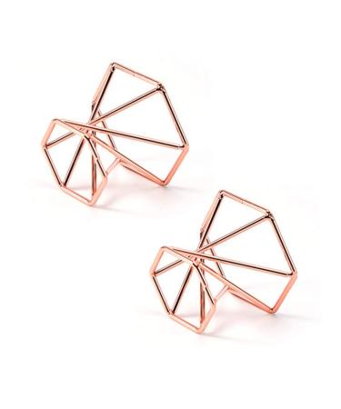 Lurrose Makeup Sponge Holder - 2 Piece Metal Drying Stand for Egg Powder Puff - Rose Gold Display Stands - International Shipping Available - Buy Online on GoSupps.com